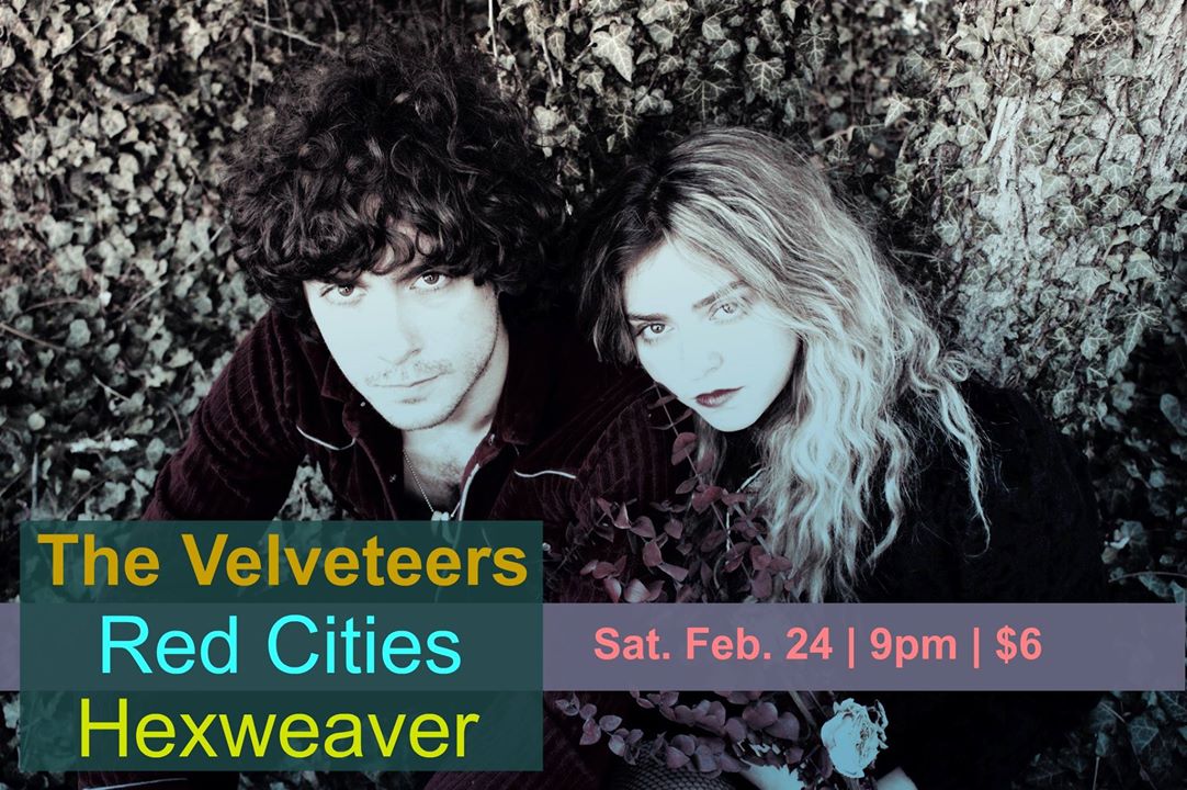 Velveteers, Red Cities, and Hex Weaver at Zoo Bar on February 24th