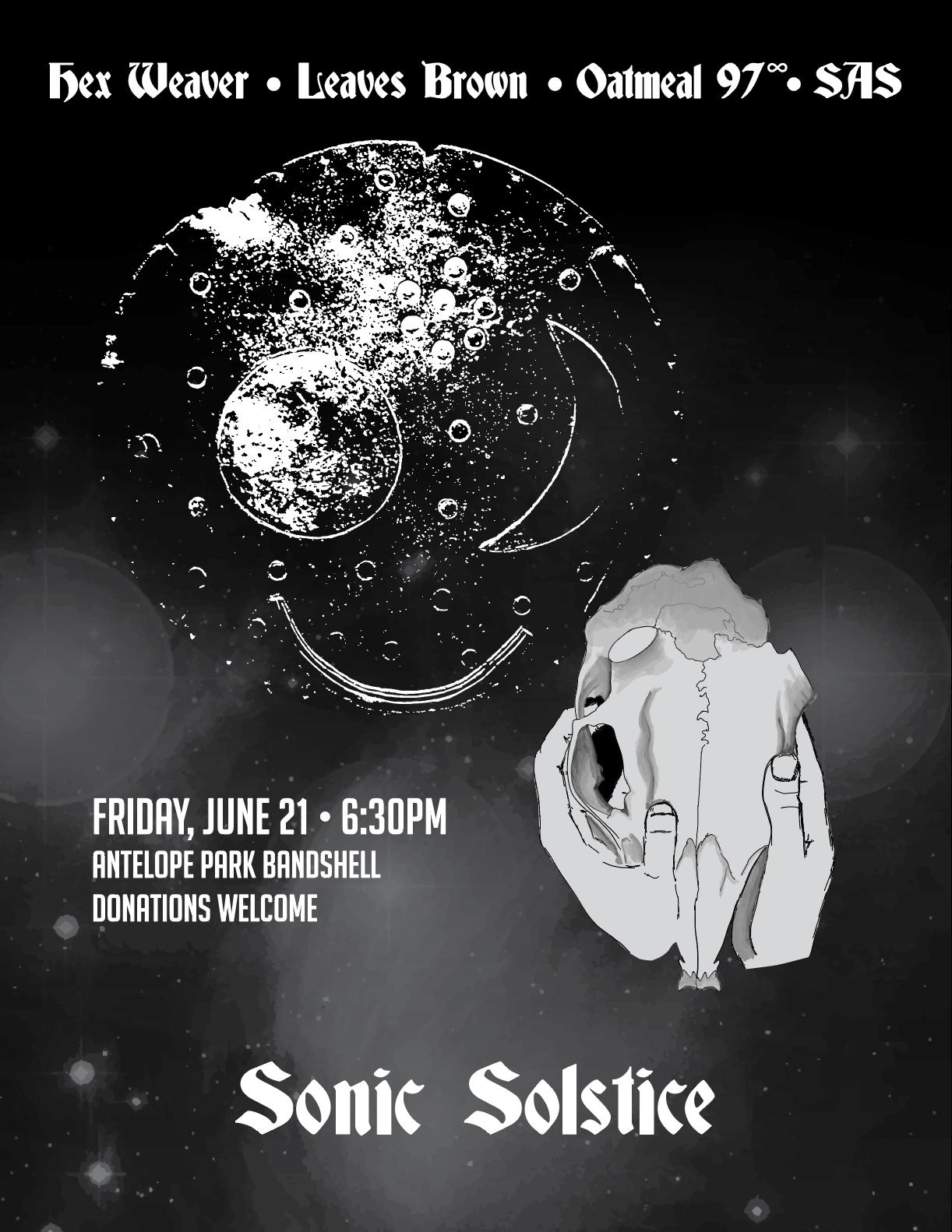 Sonic Solstice 2019 featuring Hex Weaver, Leaves Brown, Oatmeal 97&infin;, and SAS