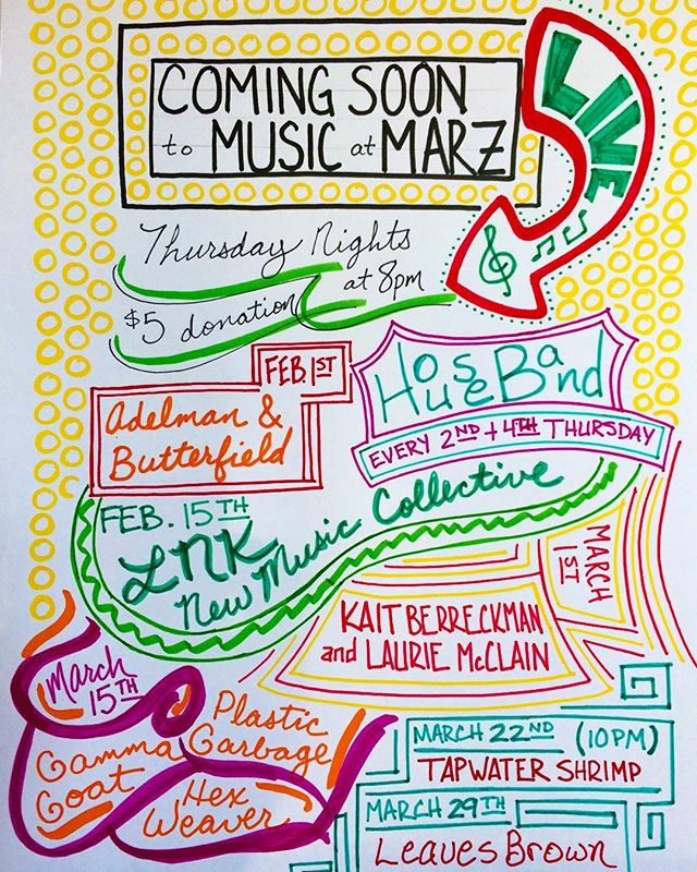 Gamma Goat, Mary Ocher, and Hex Weaver at Marz Bar on March 15th